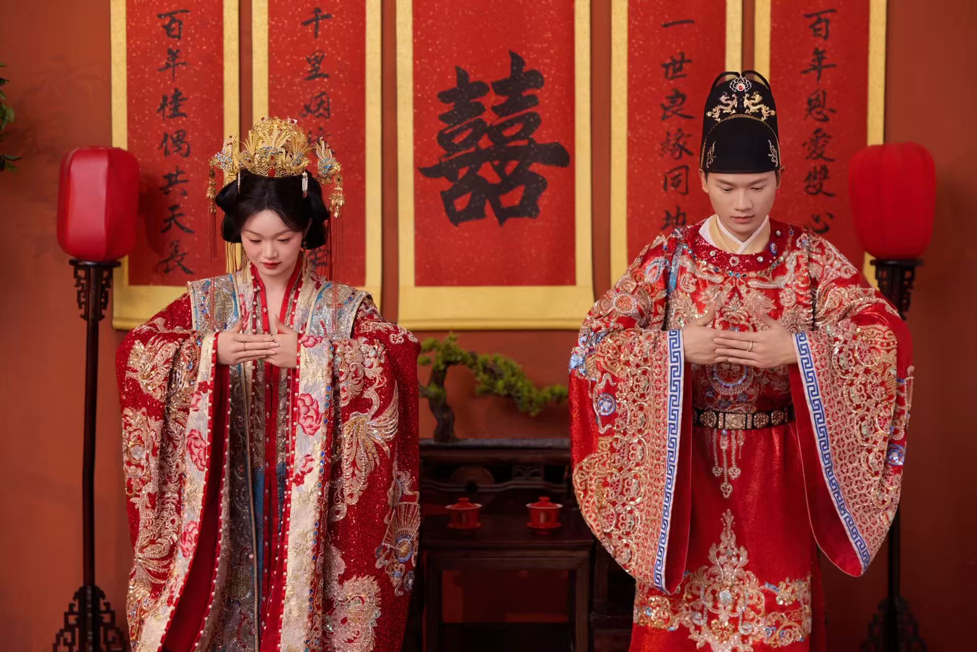 结发为夫妻